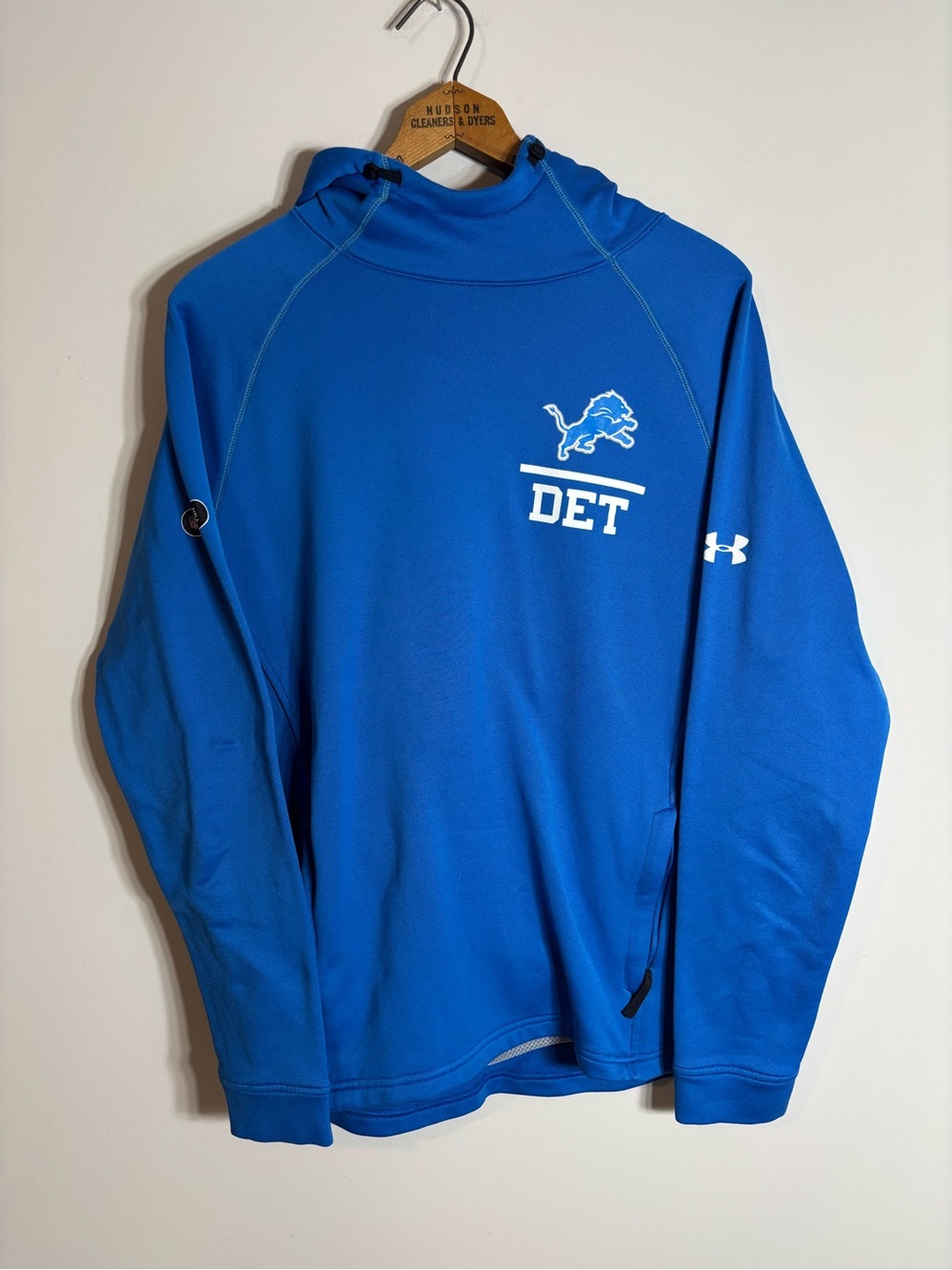 Under Armour NFL Combine Authentic Detroit Lions Hoodie Fitted